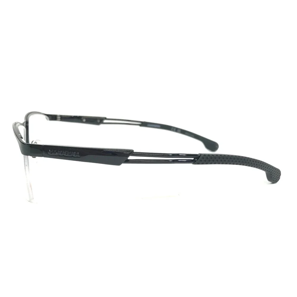 Carrera Eyeglasses Frames 4408 807 Shiny Black Rectangle Half Rim 56-19-140